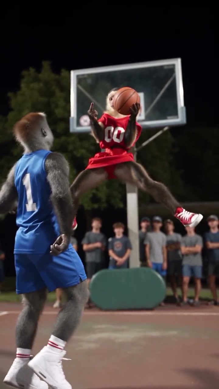 Basketball Middle Finger AI video template preview